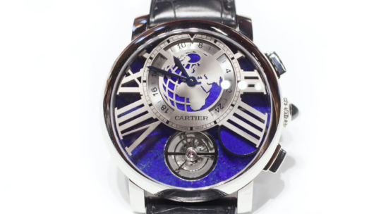 The Rotonde de fake Cartier Earth And Moon, A Tourbillon With On-Demand Moonphase Display