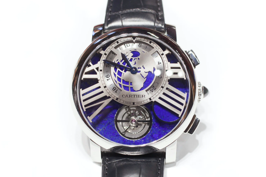 The Rotonde de fake Cartier Earth And Moon, A Tourbillon With On-Demand Moonphase Display