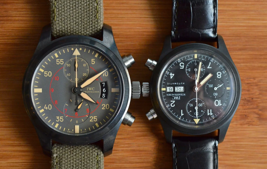 History Lesson: Comparing The IWC Top Gun Miramar Chronograph vs. IWC’s Very First Ceramic Chronograph, The 3705