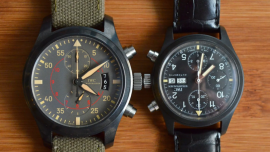 History Lesson: Comparing The IWC Top Gun Miramar Chronograph vs. IWC’s Very First Ceramic Chronograph, The 3705
