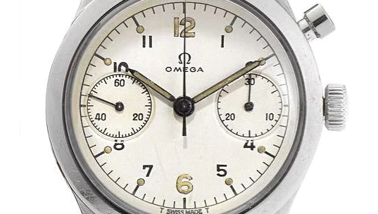 Signed fake Omega Single Button Chronograph Made For The RAF