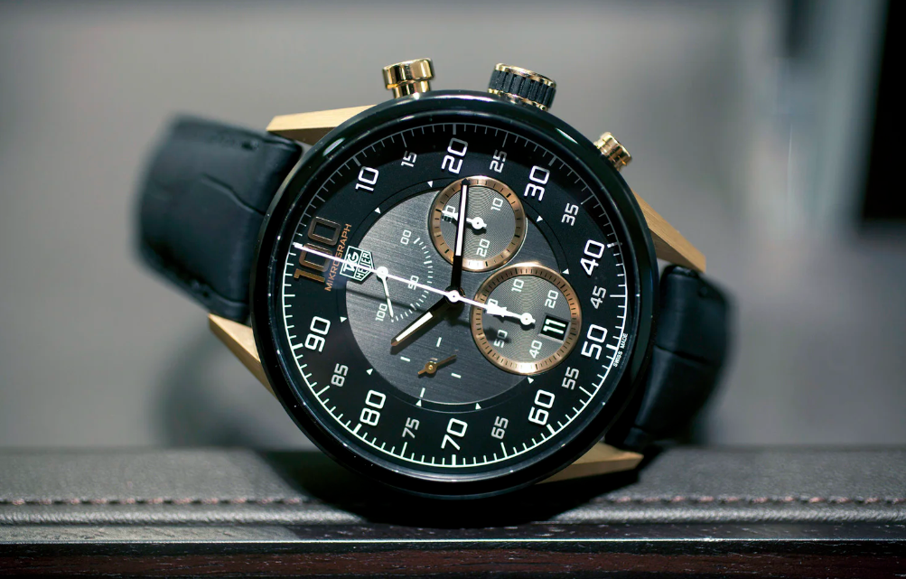 Introducing The fake Tag Heuer Carrera Mikrograph Avant Garde, In Black Titanium And Rose Gold
